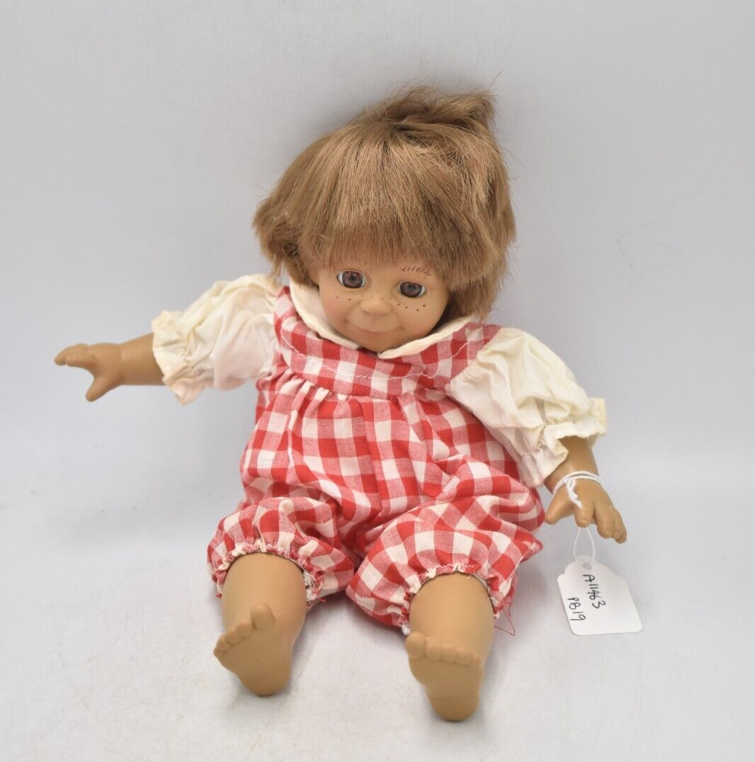 Vintage Expressions Doll – Cheeky Little Girl Character – Hard Plastic – 26cm