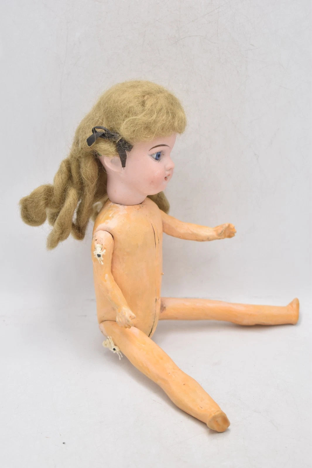 Antique Armand Marseille 1894 AM Bisque Head Doll With Teeth 35cm Vintage