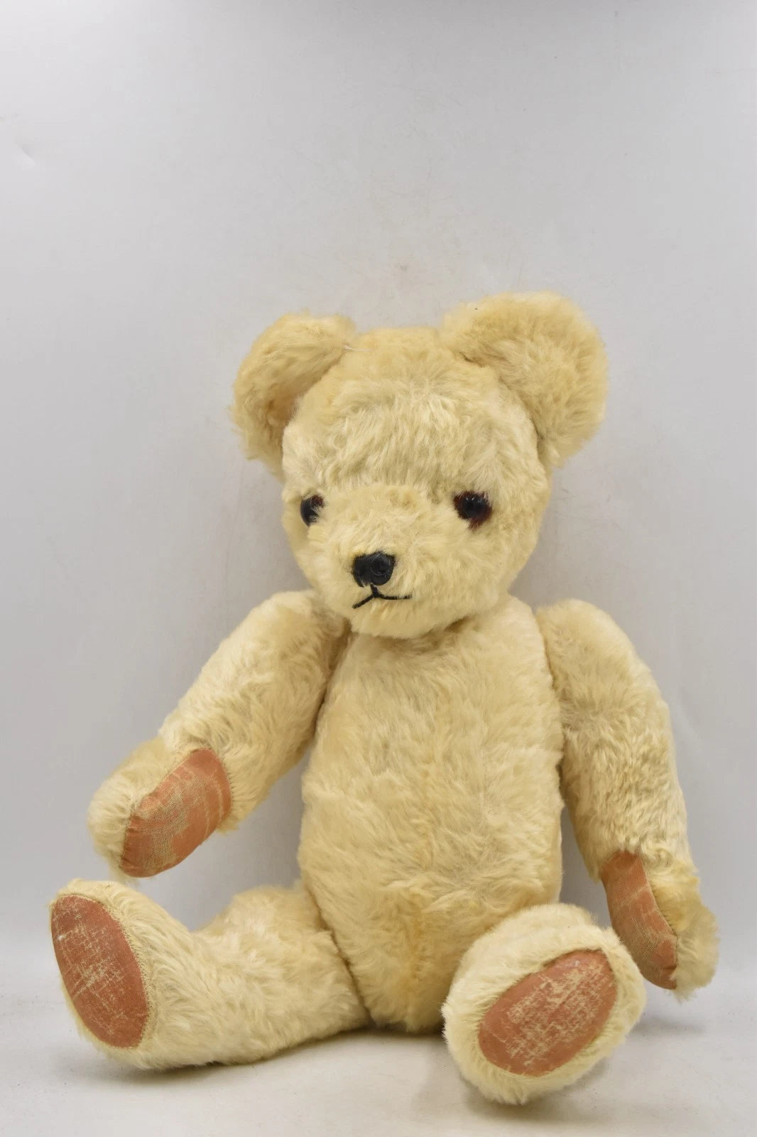 Vintage 1960s Alpha Farnell Mohair Teddy Bear Moulded Nose 46cm