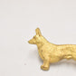 Vintage Kenart Gold Tone Pembroke Welsh Corgi Dog Brooch