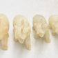 Vintage Calcite Family of Elephants Figurines - Set of 4 Statues Ornaments - 6cm