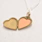 Antique 9ct Rolled Gold Heart Locket Pendant