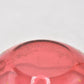 Antique Cranberry Pink Glass Bowl with Gold Gilt Douglas Marked 12.5cm
