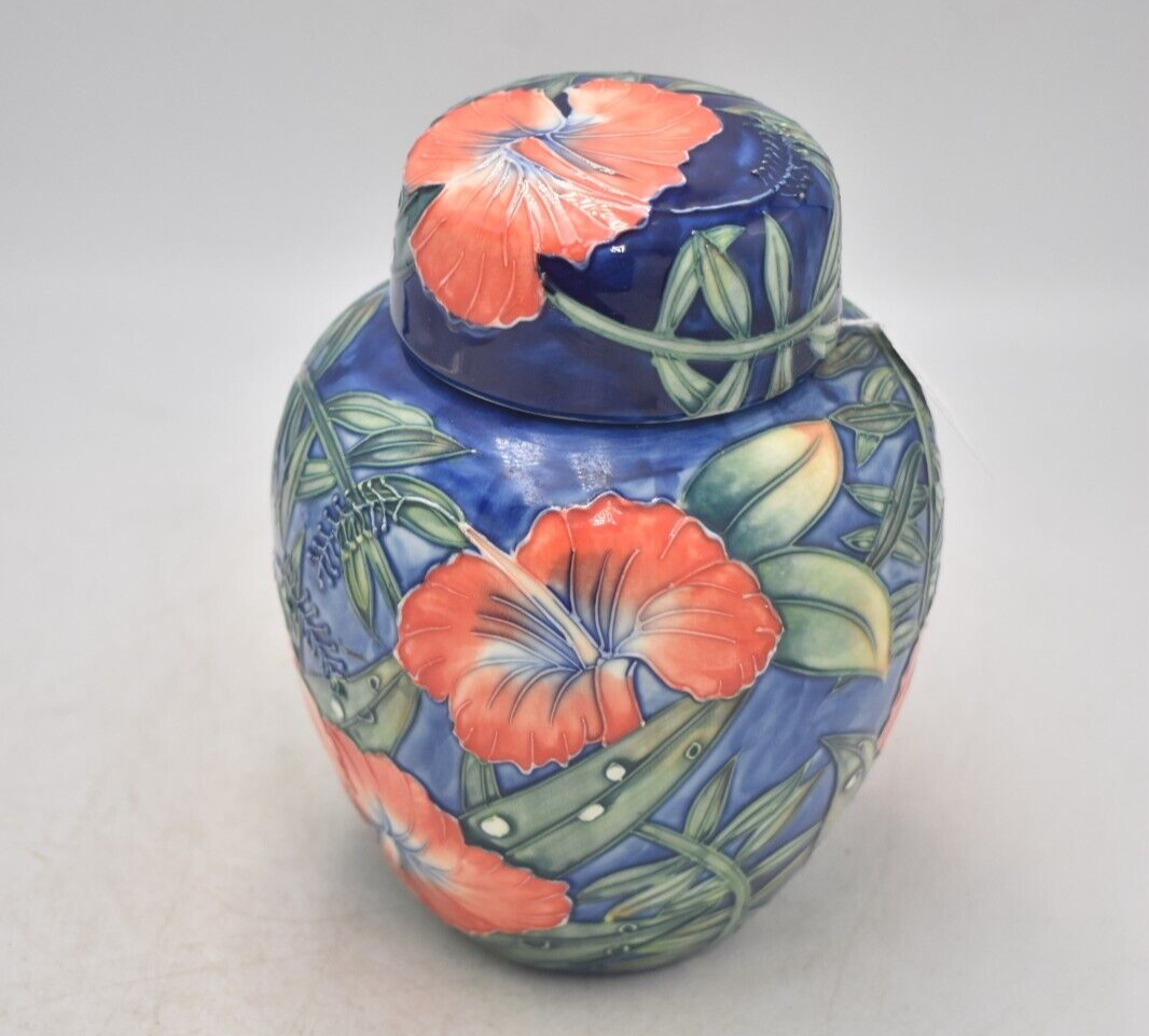 Vintage Old Tupton Ware Hand-Painted Lidded Ginger Jar – Floral Decoration