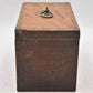 Antique Georgian Mahogany Tea Caddy with Bone Inlay