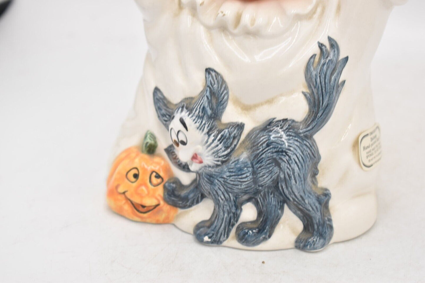 Vintage Fitz & Floyd Boo Halloween Cat Teapot – Decorative Collectible