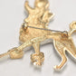 Vintage Disney Georgette Oliver & Company Co Poodle Dog Brooch