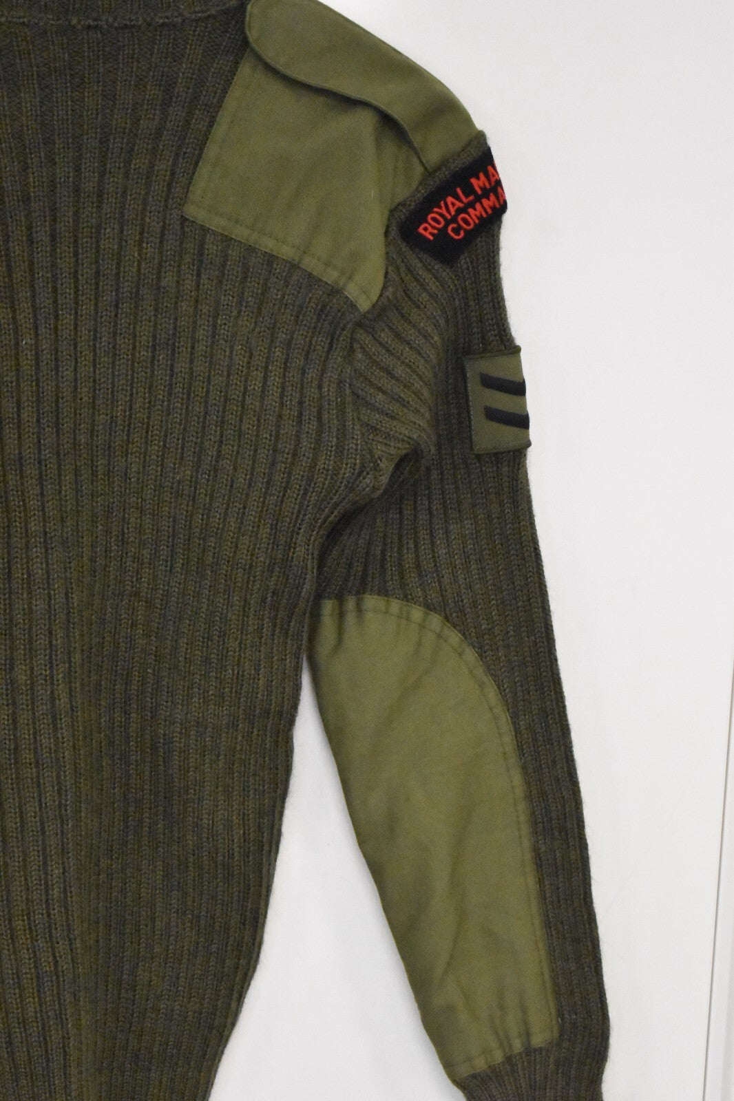 British Royal Marines Commando Green Wool Pullover Jumper – Size 2