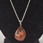 Vintage Sterling Silver 925 Necklace with Baltic Amber Pendant