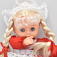 Vintage 1970's Thumb Sucking, Eyes Open and Close Doll Swiss Outfit, Soft Body