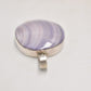 Vintage Sterling Silver 925 & Blue Lace Agate Pendant – 64.1mm x 36mm