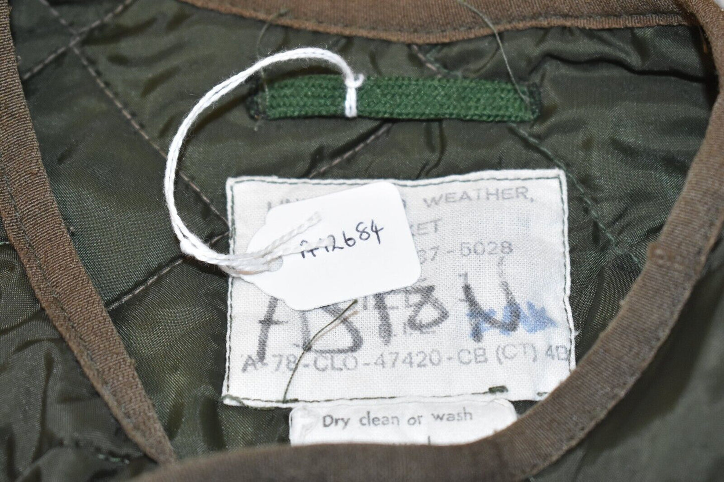 British Army Green Quilted Extreme Cold Weather Parka Jacket Liner – 40" Chest