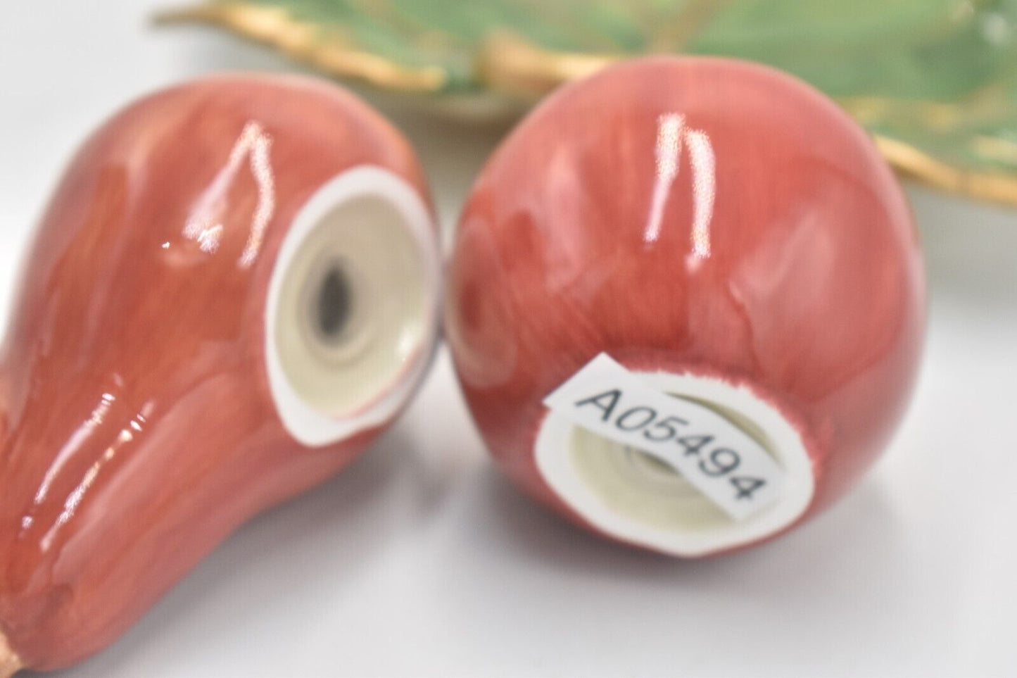 Vintage Fitz & Floyd Renaissance Apple and Pear Salt and Pepper Shakers – Ceramic