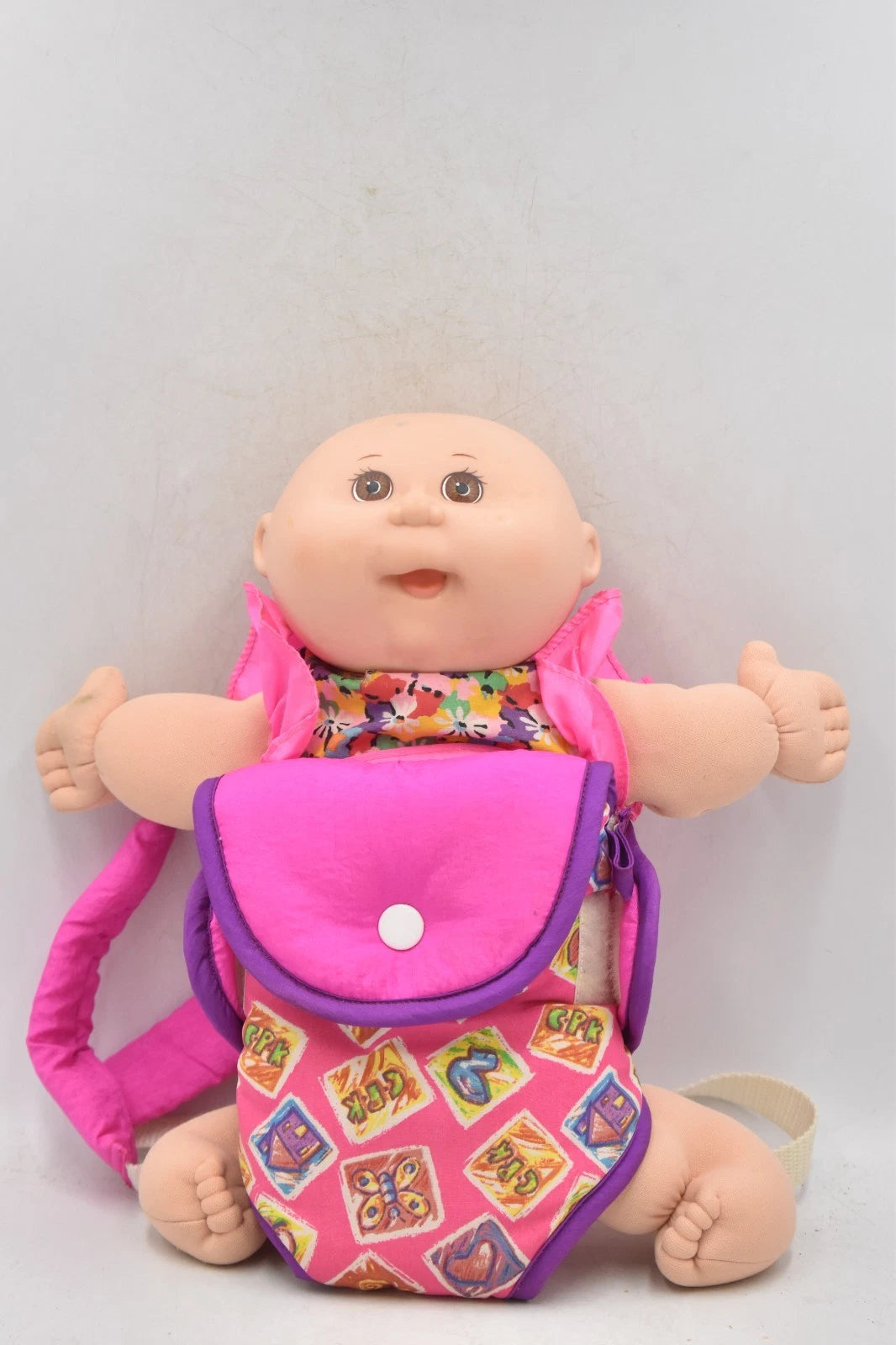Vintage 1991 Cabbage Patch Kid Doll in Carrier Mattel 1st Edition