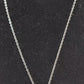 Vintage Sterling Silver 925 Mother of Pearl Abalone Modernist Pendant Necklace