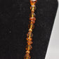 Vintage 925 Sterling Silver & Beaded Baltic Amber Necklace – 56.5cm, 31.9g