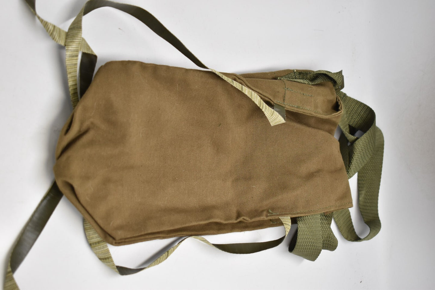 Czech Army Gas Mask Shoulder Bag – Vintage Olive Canvas – Retro Military