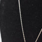 Vintage Sterling Silver 925 Necklace with Amber Pendant – 45cm
