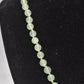 Vintage Sterling Silver and Green Serpentine Heart Pendant Necklace – 48cm