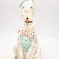 Vintage 1940s Musical Poodle Dog Decanter Hand-Painted Collectible Barware Gift