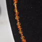 Vintage 925 Sterling Silver & Beaded Baltic Amber Necklace – 56.5cm, 31.9g