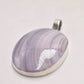 Vintage Sterling Silver 925 & Blue Lace Agate Pendant – 64.1mm x 36mm