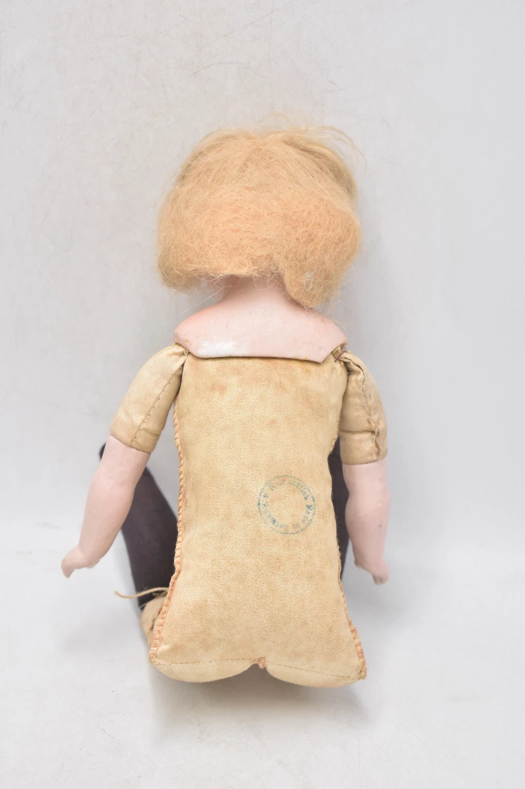 Antique Armand Marseille Bisque Head Leather Body 370 AM DEP Human Hair Doll