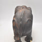 Antique Vintage Hand-Carved Wooden Elephant Statue Ceylon 17.5cm Figurine