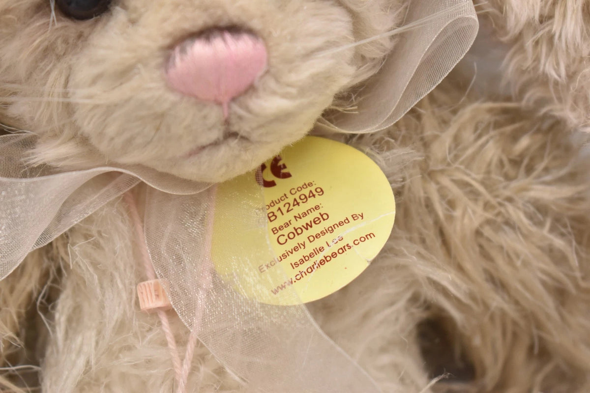 Charlie Bears Cobweb Rabbit Teddy Bear Retired Tagged Isabelle Lee Designed