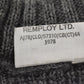 British Army Women’s Grey Wool Jersey Pullover Jumper 1978 Size 2 Broad Rib