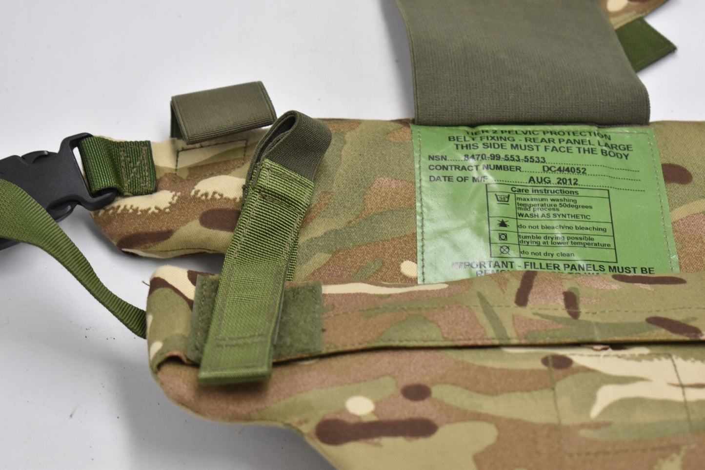British Army MTP Camo Virtus Tactical Pelvic Protection with Soft Filler Large
