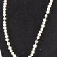 Vintage Sterling Silver 925 Green Jadeite & Faux Pearl Blessings Charm Necklace