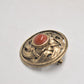 Vintage Celtic Knot Carnelian Brooch