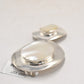 Vintage Sterling Silver 925 Mother of Pearl Minimalist Statement Pendant