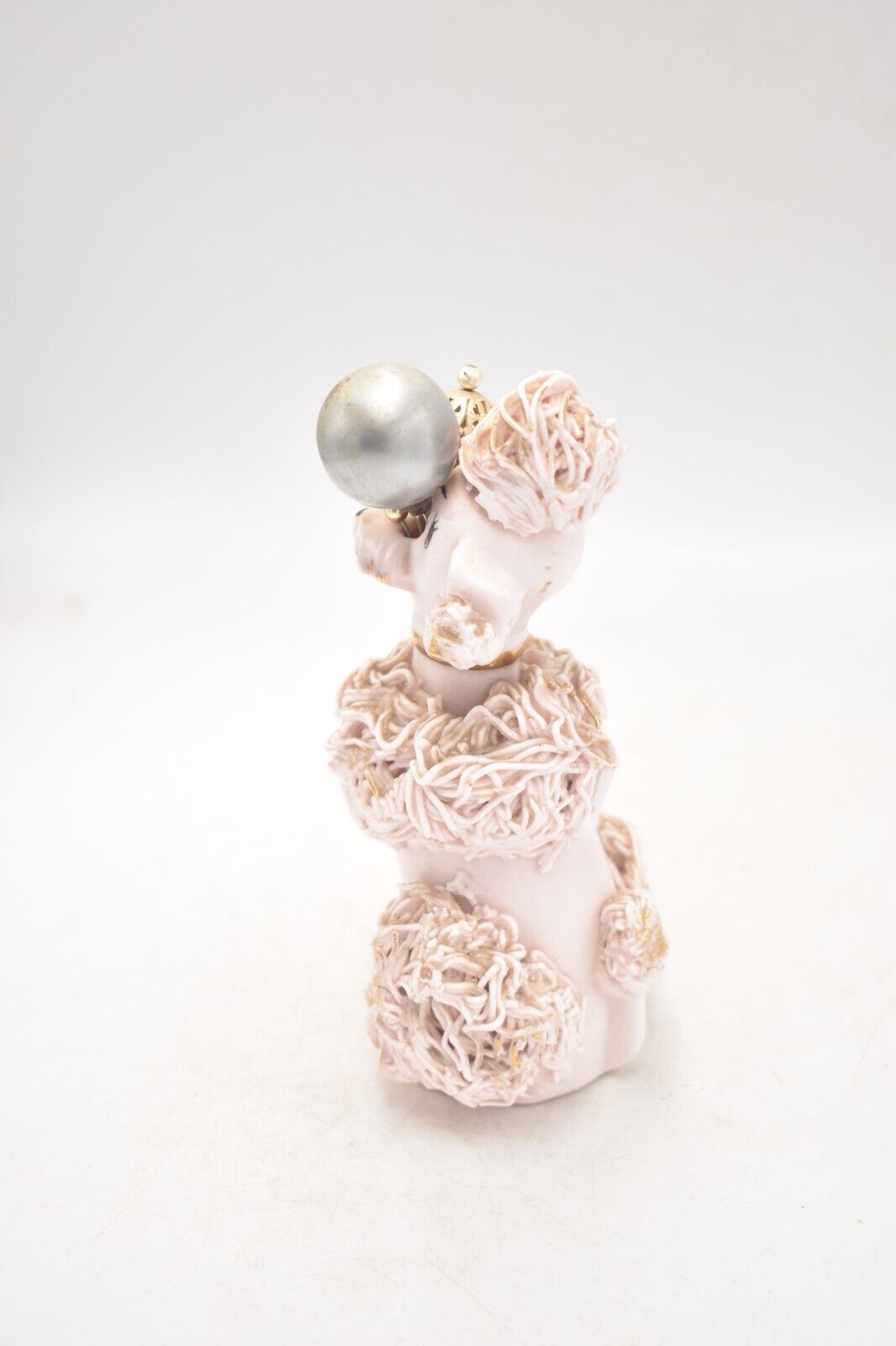 Vintage 1950s Pink Spaghetti Poodle Dog Hat Pin/Scissor Holder Figurine – Retro