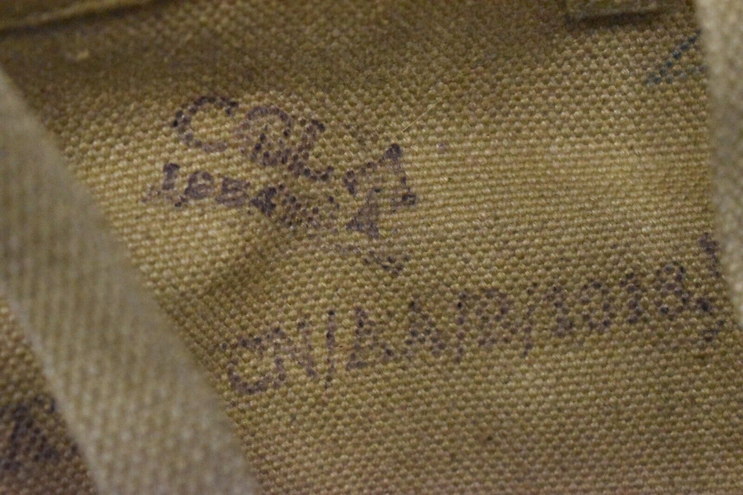 British Army 37 Pattern Webbing Small Pack/Haversack – 1954 Dated