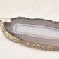 Vintage Sterling Silver 925 and Grey Agate Pendant