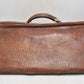 Antique Crocodile Leather Brown Gladstone Doctors Overnight Bag 40cm