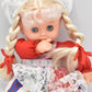 Vintage 1970's Thumb Sucking, Eyes Open and Close Doll Swiss Outfit, Soft Body