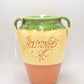 Vintage Spanish Terracotta Confit / Olive Pot – Hand-Painted Multi-Colour