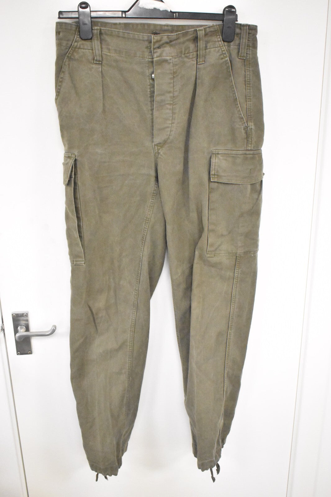 German Army Moleskin Cargo Trousers – W32" L31" – Dated 1988 – Military Surplus
