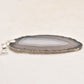 Vintage Sterling Silver 925 and Grey Agate Pendant