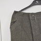 Swedish Army Olive Grey Wool Field Trousers 1947 Dated Leather Straps Military