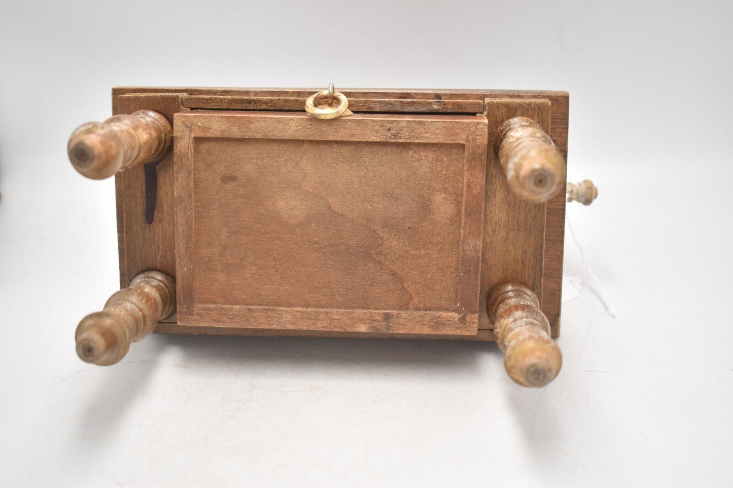 Vintage Wooden Toy Sewing Machine Display Piece 24.5cm Lovely