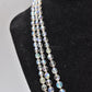 Vintage Exquisite Aurora Borealis Crystal Glass 3-Strand Choker Necklace – 1950s