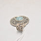 Vintage Suarti Bali BA Sterling Silver 925 & Lapis Lazuli Blue Necklace Pendant