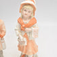 Antique 19th Century German Bisque Boy & Girl Figurine Statues – Collectible