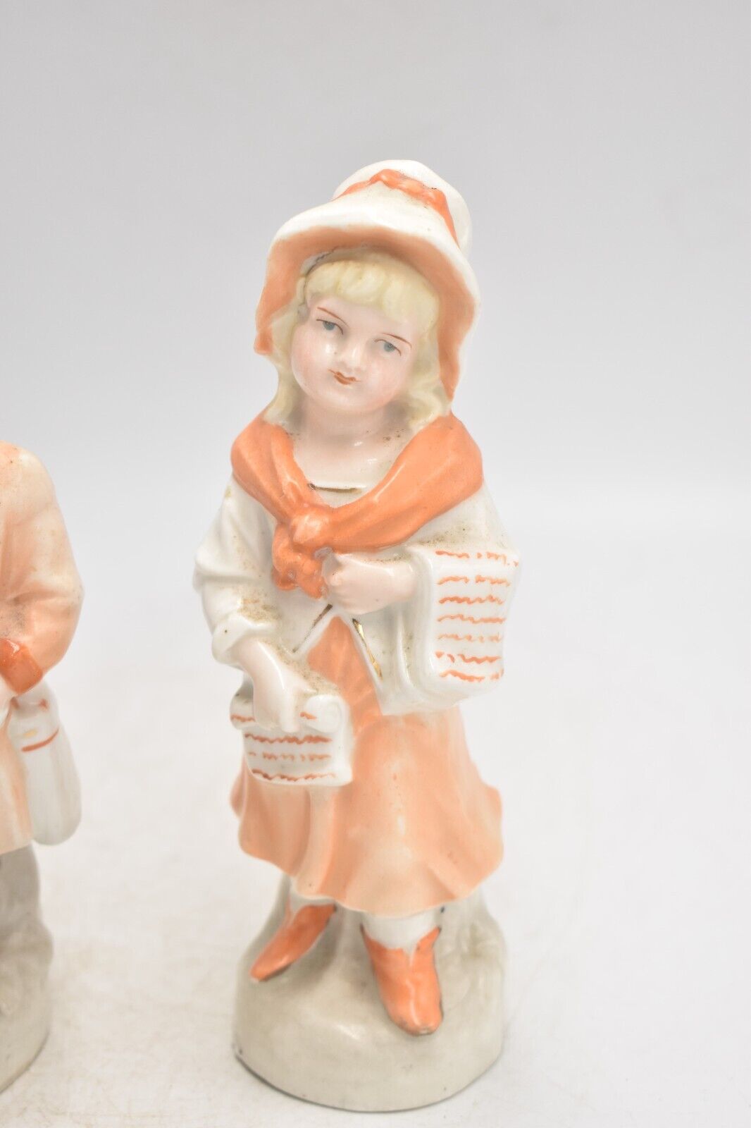 Antique 19th Century German Bisque Boy & Girl Figurine Statues – Collectible