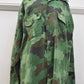 Vintage Serbian Army Combat Shirt – Oakleaf Camo, Yugoslavia Uniform, 44" Chest