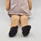 Antique French 1920s–1930s Raynal Lenci Style Felt Doll 34cm Celloid Head